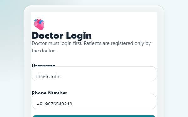 Screenshot of CardioGuard AI