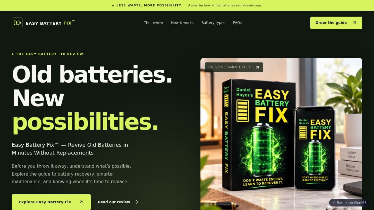 Screenshot of Easy Battery Fix™ — Reviews & Guide