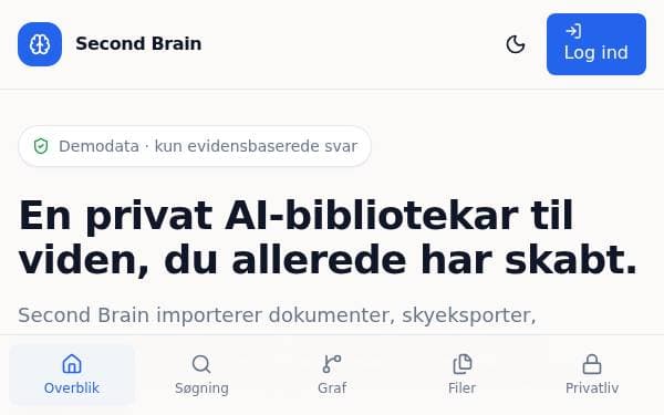 Screenshot of Second Brain