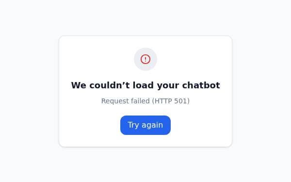 Screenshot of AI Customer Support Bot