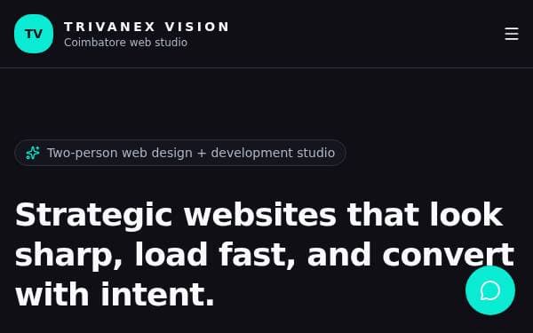 Screenshot of Trivanex Vision Website