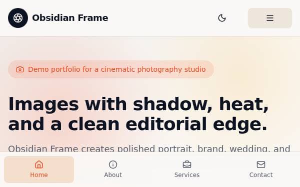 Screenshot of Obsidian Frame