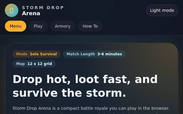 Screenshot of Storm Drop Arena