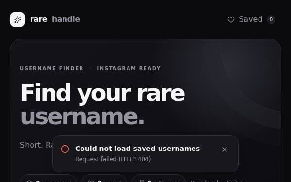 Screenshot of Elite Handle Finder