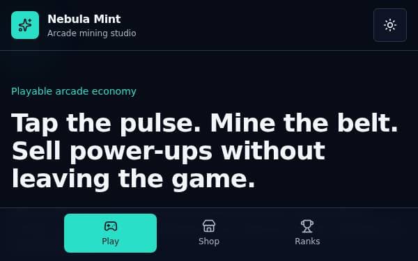 Screenshot of Nebula Mint