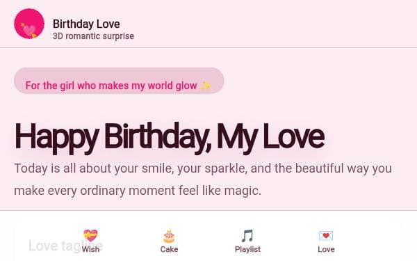 Screenshot of Rose Cake Love