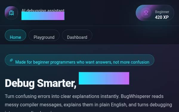Screenshot of BugWhisperer Neon