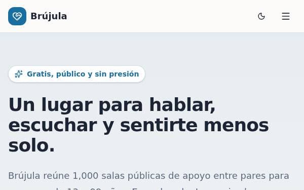 Screenshot of Salas de Apoyo Público