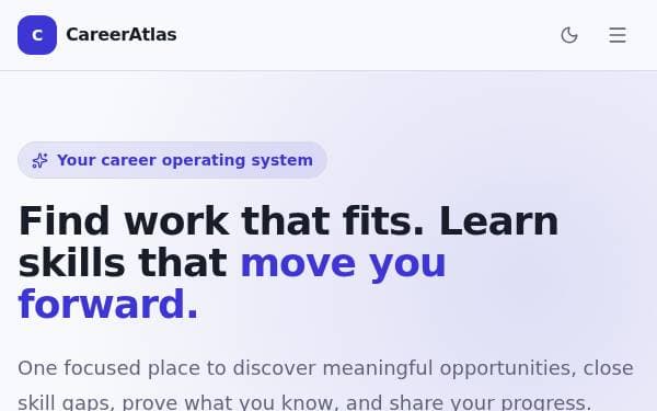 Screenshot of CareerForge AI