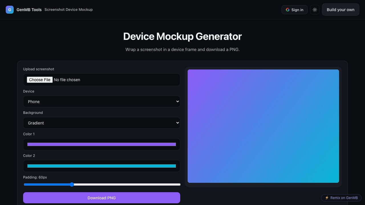 Screenshot of Screenshot Device Mockup