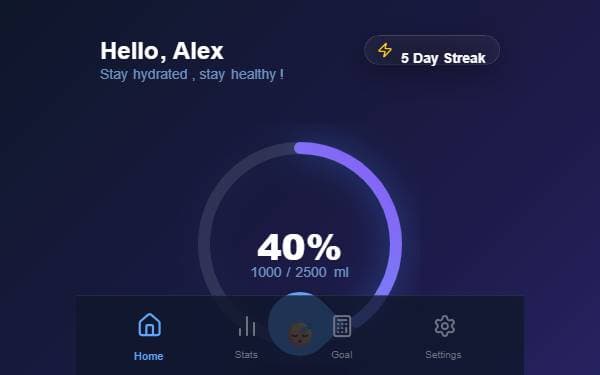 Screenshot of HydroTrack Pro