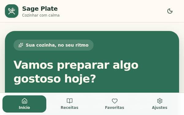 Screenshot of Sage Plate
