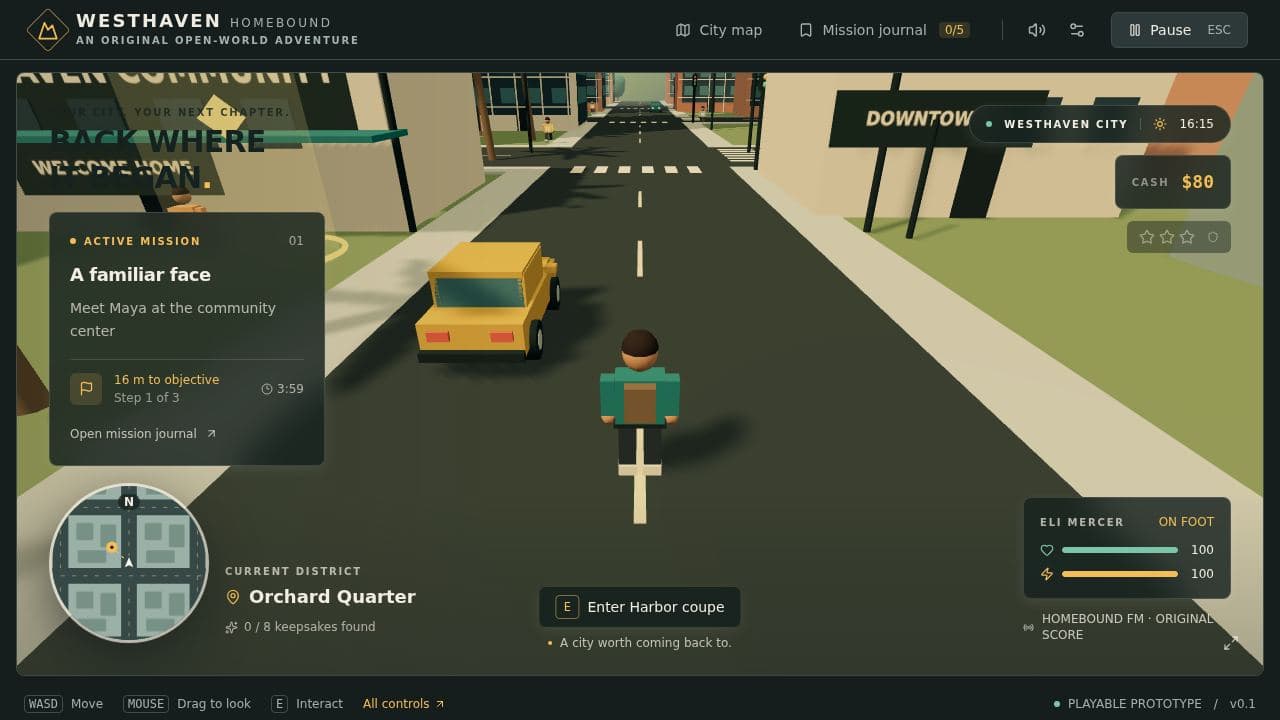 Screenshot of Westhaven City
