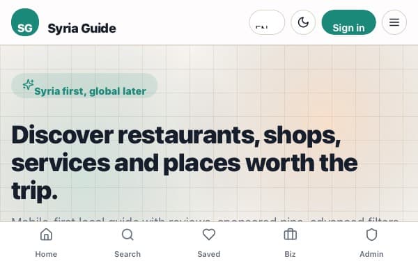 Screenshot of Syria Guide