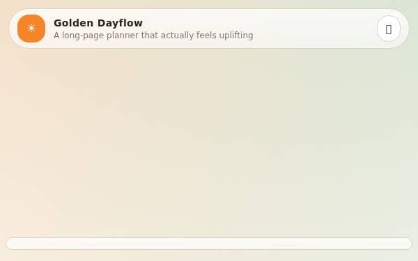 Screenshot of Golden Dayflow