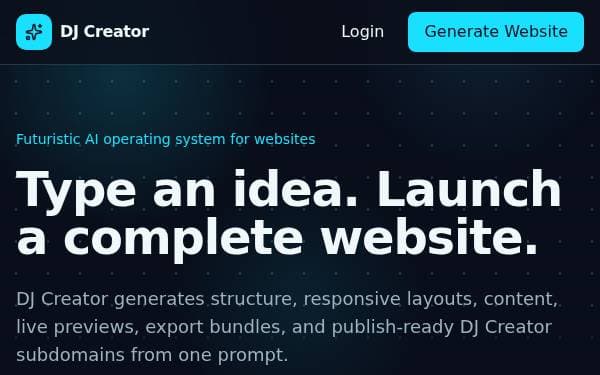 Screenshot of DJ Creator