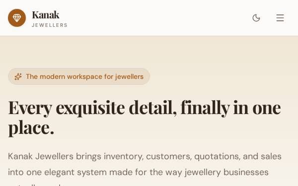 Screenshot of Kanak Jewellers