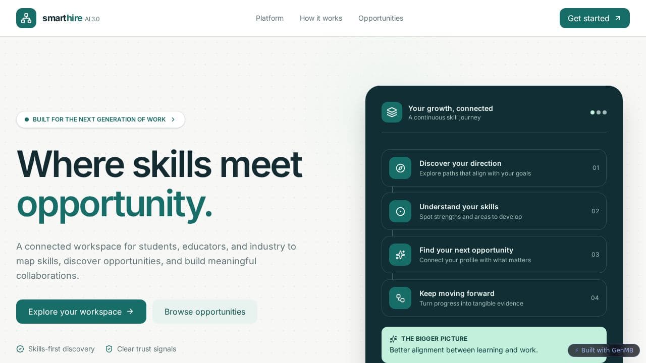 Screenshot of Smart Hire AI