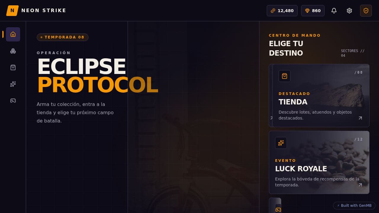 Screenshot of Stylized Game Lobby