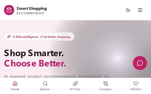 Screenshot of Smart Shopping Assistant