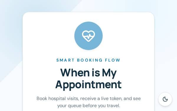 Screenshot of Smart Hospital Booking