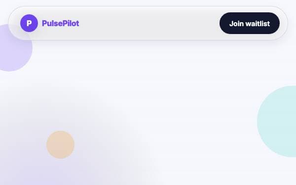 Screenshot of PulsePilot Launch