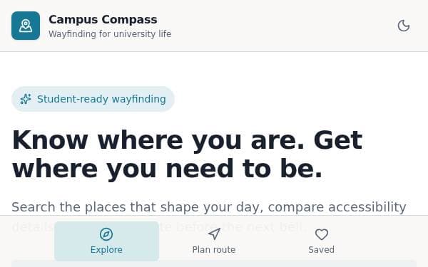 Screenshot of Campus Compass