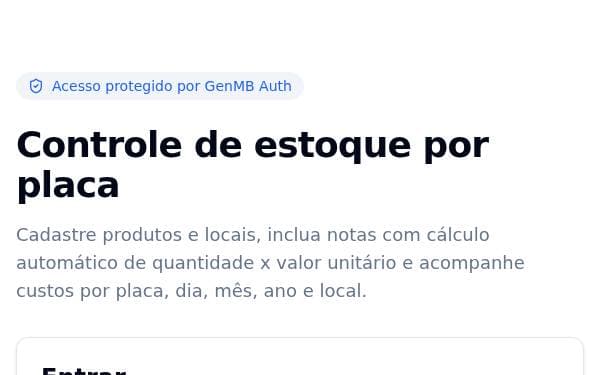 Screenshot of Controle De Estoque