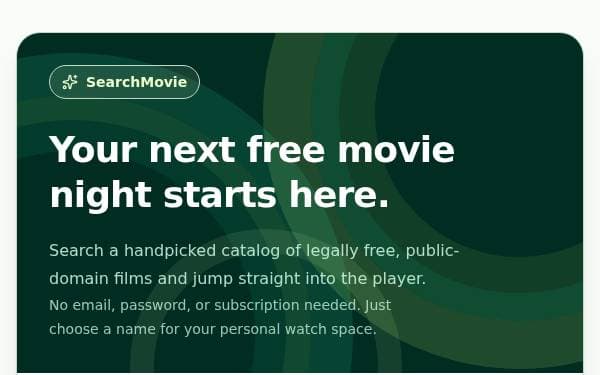 Screenshot of SearchMovie Stream Finder