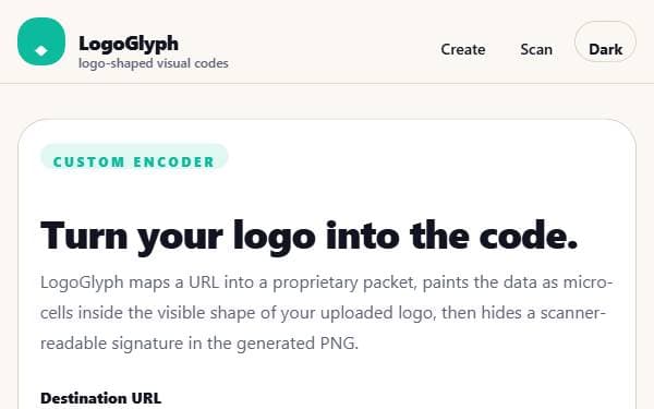 Screenshot of LogoGlyph Studio