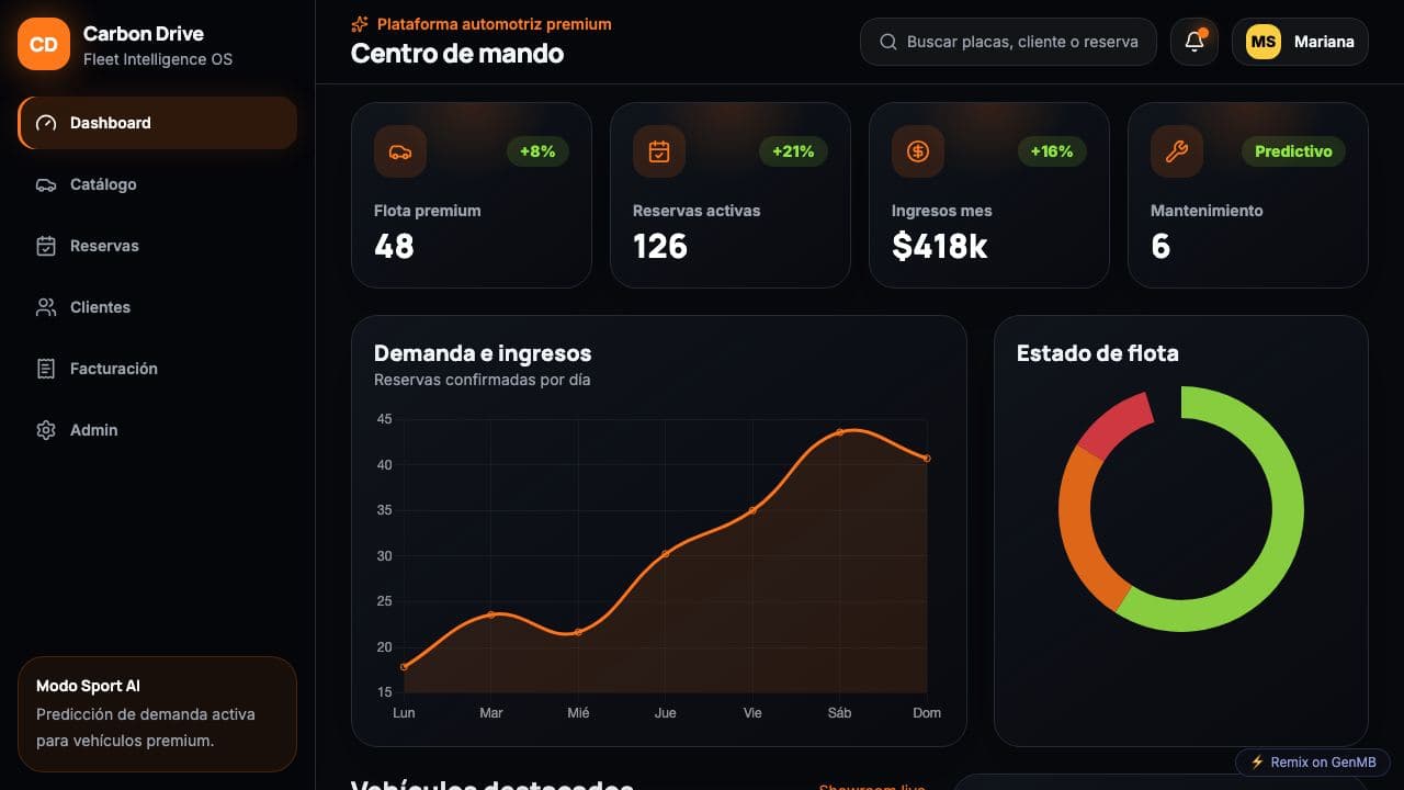 Screenshot of Carbon Drive OS