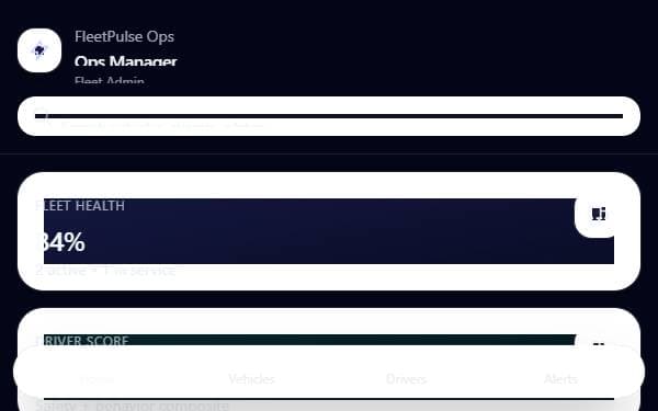 Screenshot of FleetPulse Ops