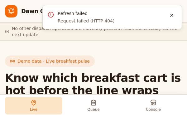 Screenshot of Dawn Queue