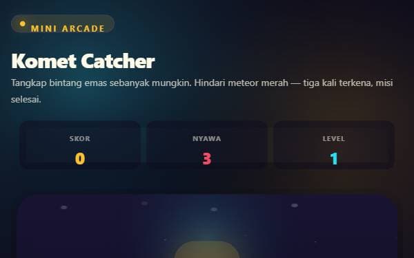 Screenshot of Komet Catcher