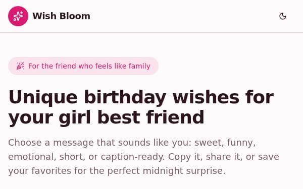 Screenshot of Wish Bloom