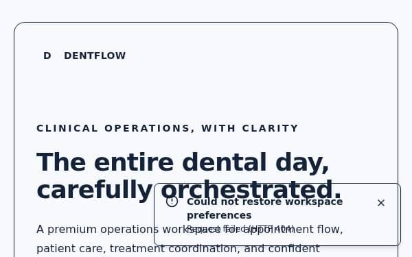 Screenshot of Dental Clinic Suite