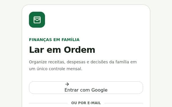 Screenshot of Controle Despesa Familiar