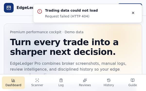 Screenshot of EdgeLedger Pro
