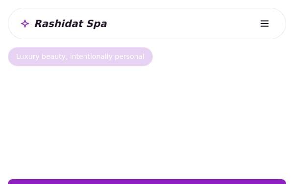 Screenshot of Rashidat Spa