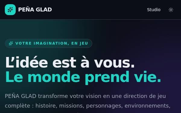 Screenshot of PEÑA GLAD Studio