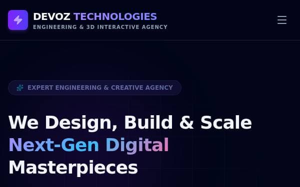 Screenshot of Devoz Technologies Agency