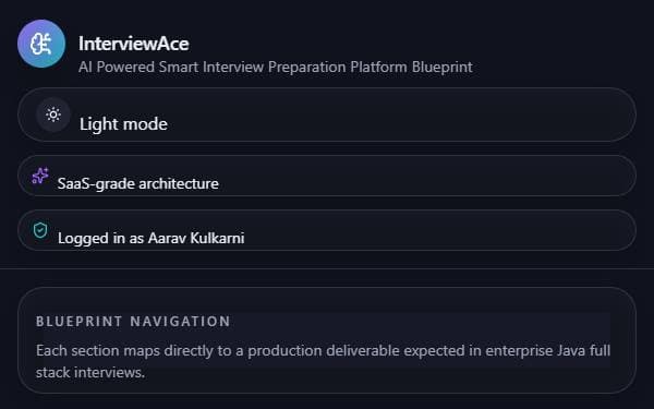 Screenshot of InterviewAce Blueprint