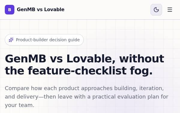 Screenshot of Build Choice