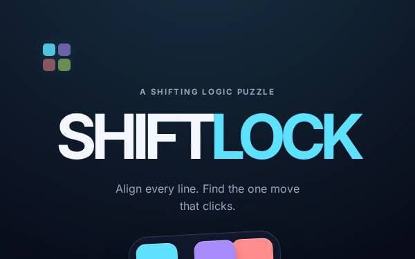 Screenshot of Shiftlock Grid Puzzle
