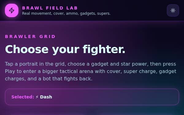 Screenshot of Dash Arena Lab