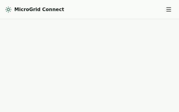 Screenshot of MicroGrid Energy Hub
