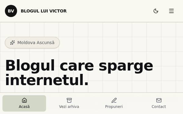 Screenshot of Moldova Ascunsă