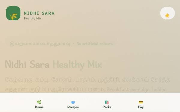 Screenshot of Nidhi Sara