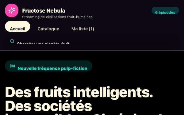 Screenshot of Fructose Nebula