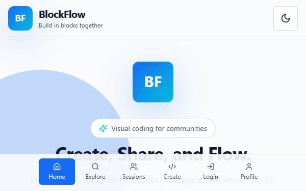 Screenshot of BlockFlow Studio
